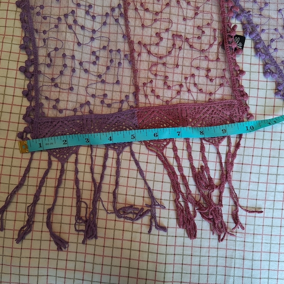 Lacey transparent scarf - Picture 5 of 7